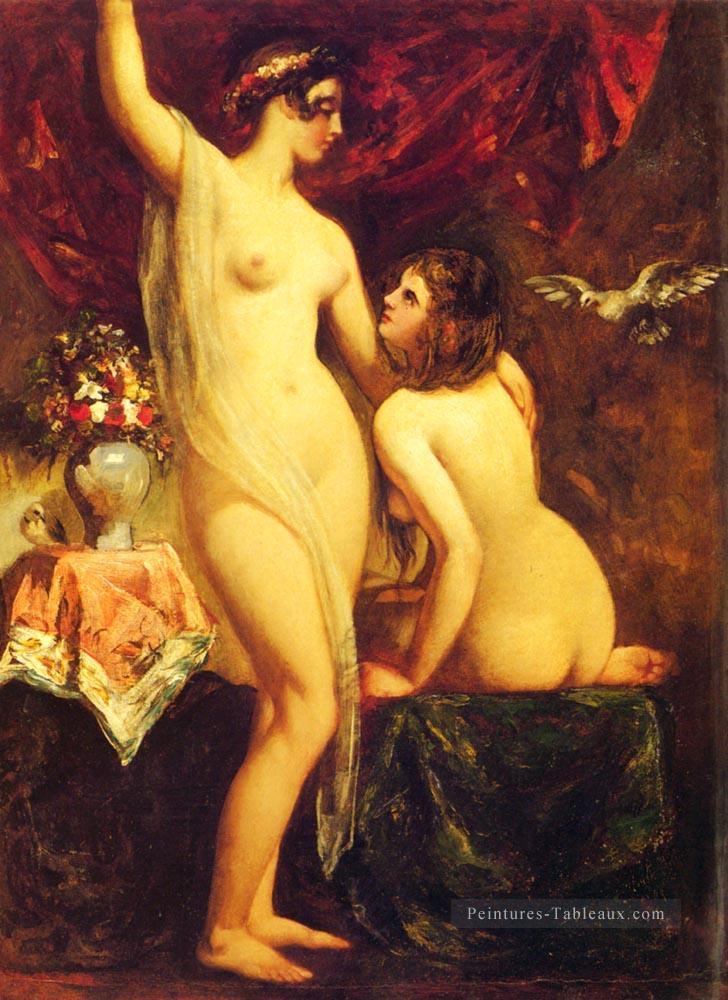 Deux nus dans un intérieur William Etty Peintures à l'huile
